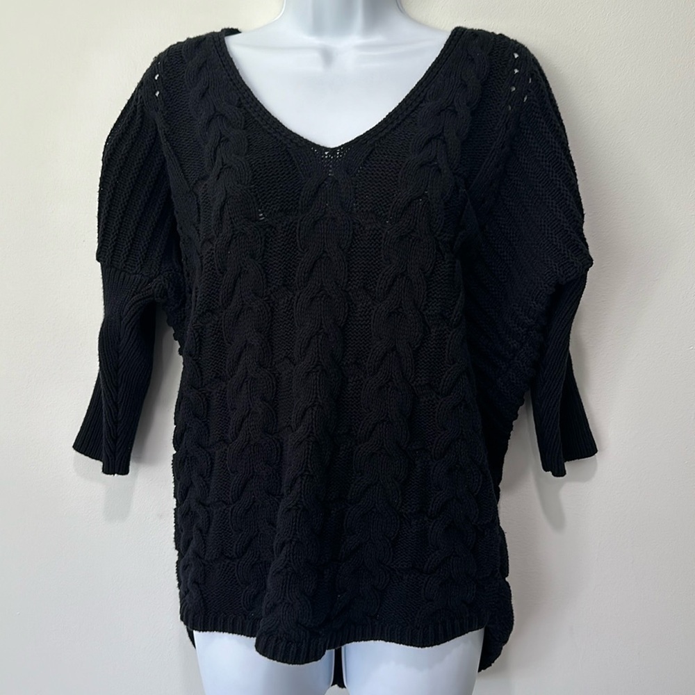 Express Black V-Neck Sweater